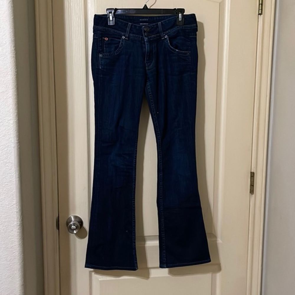 - Hudson bootcut Jeans Size 27 dark blue, low-mid rise, pristine condition